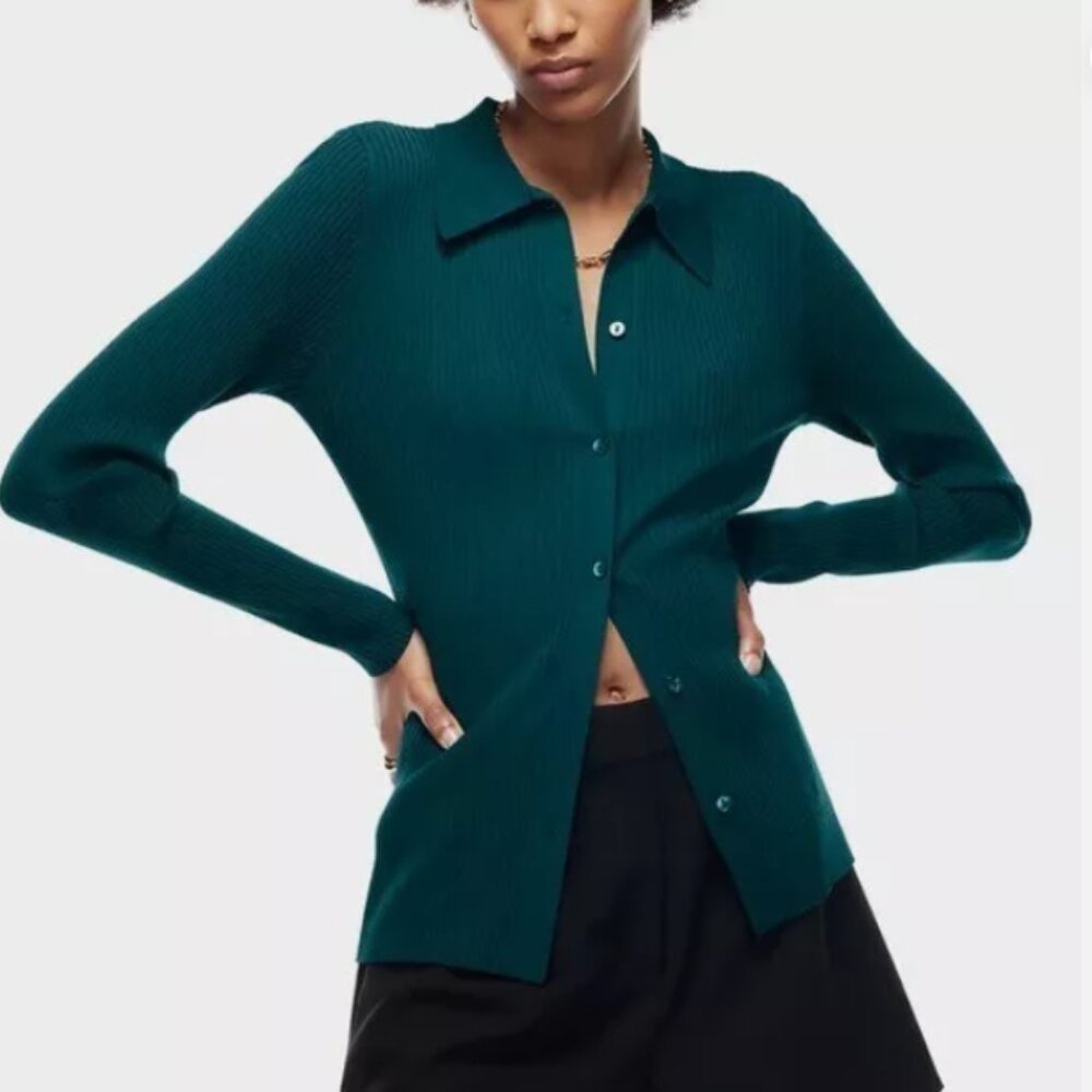 Babaton Finley sweater NWT size XS HERBAGE GREEN